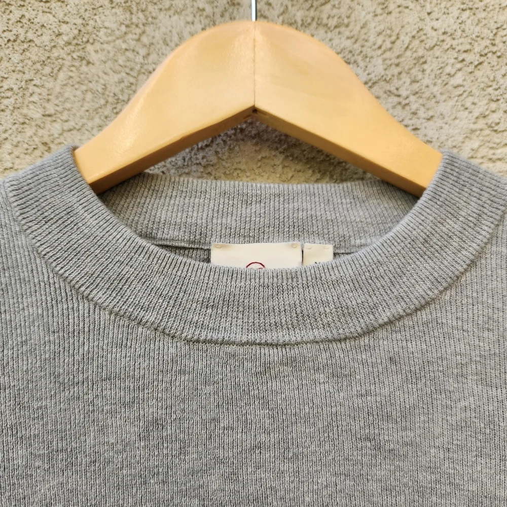 ADRIANO GOLDSHMEID Women's Sweater Medium Gray Wool Blend Pullover Quiet Luxury - Picture 8 of 12